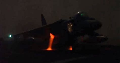 AV-8B Harrier Night Vertical Landing - Aviation Humor