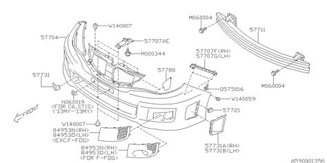 57731FG150WU - Genuine Subaru Parts