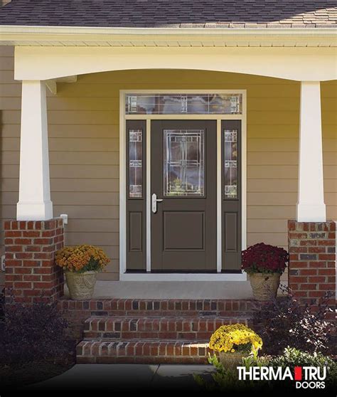 Smooth Star Fiberglass Entry Door - Glass Designs