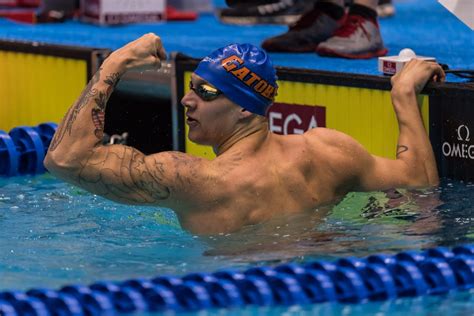 WATCH: Caeleb Dressel Leads Mr. Two Bits Cheer in The Swamp - Swimming World News