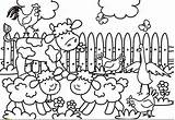 Barnyard Animals Coloring Pages sketch template