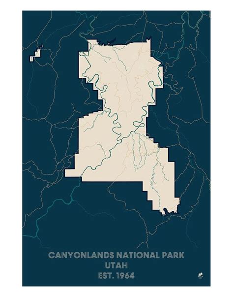 Canyonlands National Park Map | Canyonlands national park, National ...