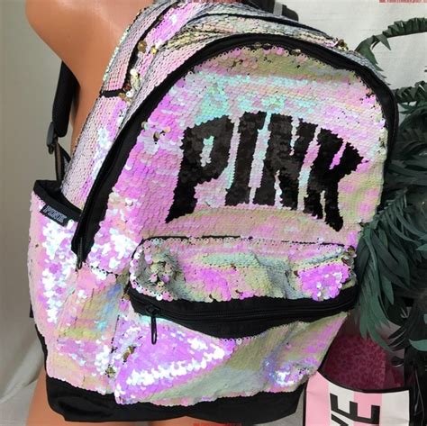 PINK Victoria's Secret | Bags | New Pink Victorias Secret Bling Campus Backpack | Poshmark