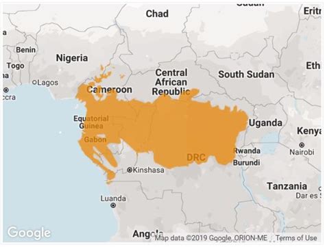 Congo Basin map - Renewable Energy and Environmental Sustainability in ...