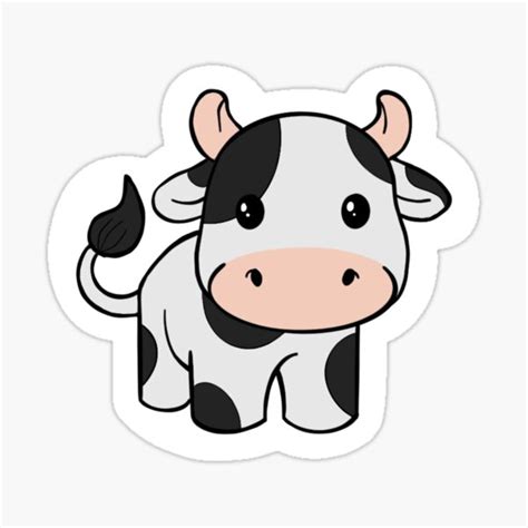 "Cow" Sticker for Sale by AshleyDesignz | Redbubble