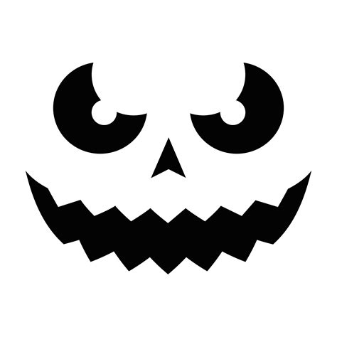 halloween pumpkin face emoji silhouette style icon 4220171 Vector Art ...