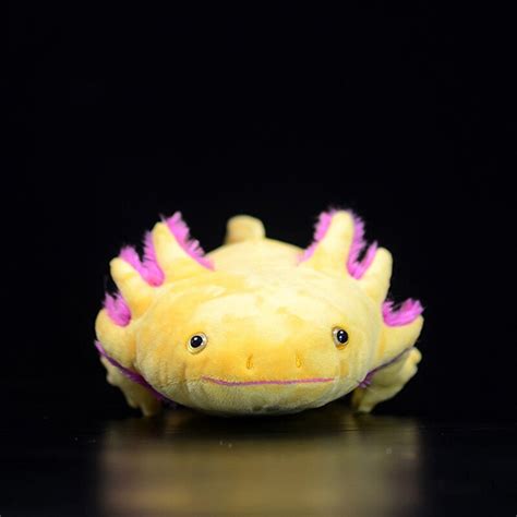 Lifelike Yellow Axolotl Plush Toy - The Wacky Company