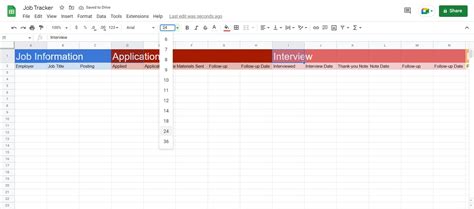 How to Make a Simple Job Tracker on Google Sheets