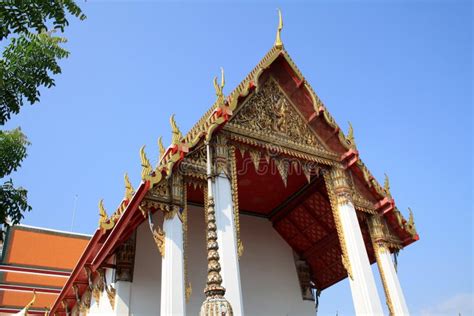 07 February 2019, Bangkok, Thailand, Wat Pho Temple Complex. Buddhist Stupas and Architectural ...