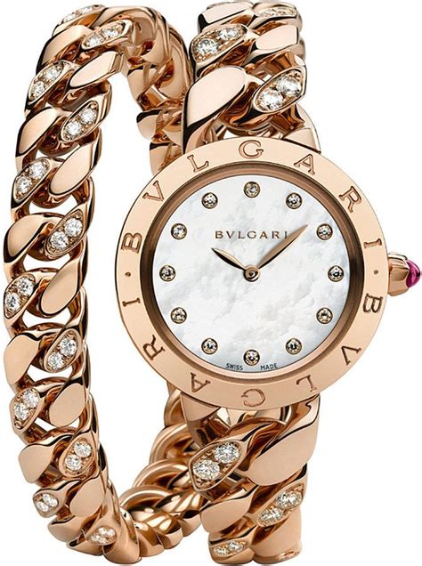 Selfridges - Bvlgari BVLGARI-BVLGARI Catene 18ct Pink-Gold and Diamond Watch, Women's, Pink ...