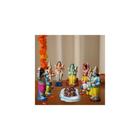 Puja N Pujari Ramar Setu /Bridge Navaratri Golu Dolls Set - Price History