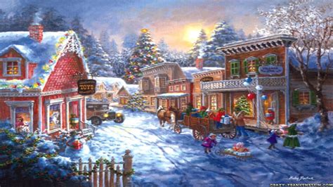 Snowy Christmas Scenes Wallpaper (48+ images)