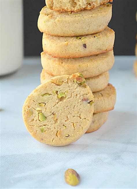 Eggless Wholewheat Pistachio Cookies - Ruchiskitchen