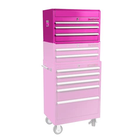 The Original Pink Box 26-in W x 16.75-in H x 16.5-in D 3-Drawer Steel ...