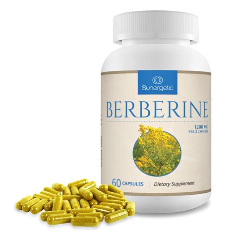 Premium Berberine Supplement - 1200mg Berberine Per Serving - Berberine HCL Supplement, Non-GMO ...