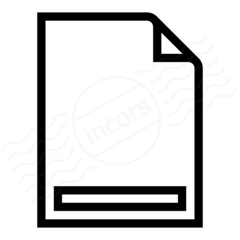 IconExperience » I-Collection » Document Footer Icon