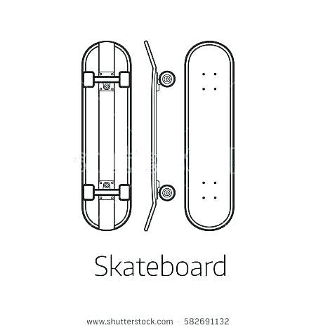 Skateboard Template Vector at Vectorified.com | Collection of Skateboard Template Vector free ...