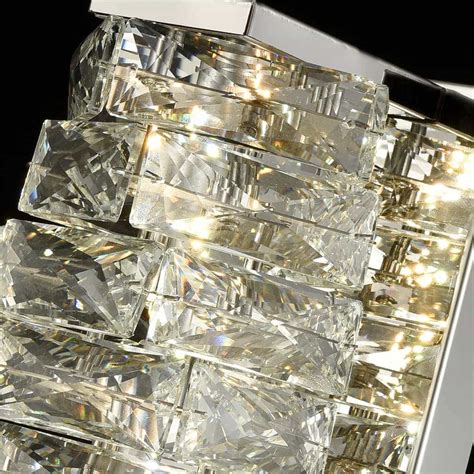 Stainless Steel LED Wall Lights Crystal Polished Chrome