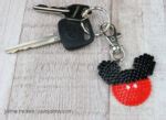 Perler Bead Mickey Mouse Keychain DIY Craft - Love, Jaime