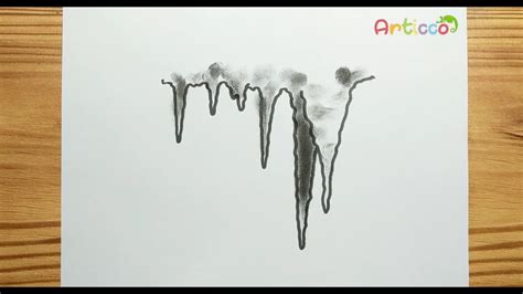 Realistic Icicle Drawing