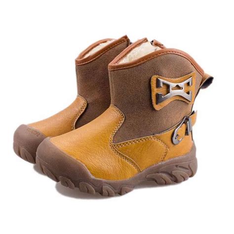 High quality children boots boys shoes fashion pu leather boys boots ...