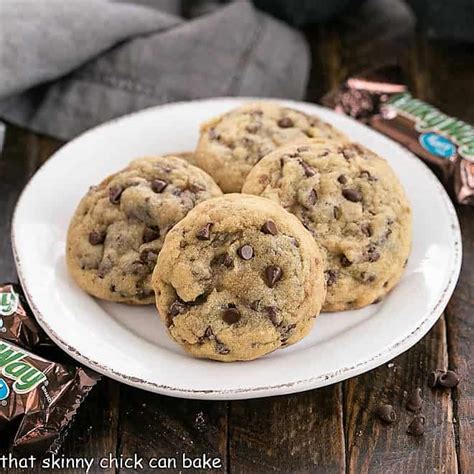 Milky Way Chocolate Chip Cookies - That Skinny Chick Can Bake