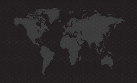 World map vector dark gray color | Templates & Themes ~ Creative Market