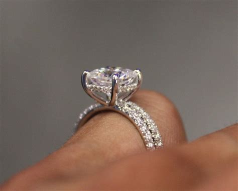 8mm Cushion Forever One Moissanite & Diamond Hidden Halo Ring - Raven Fine Jewelers