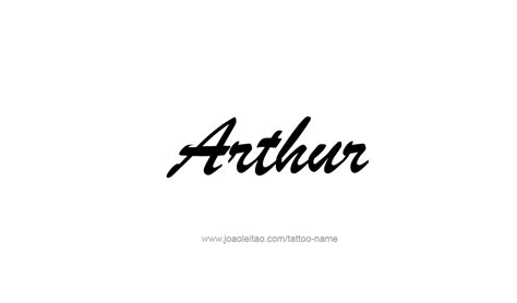 Arthur Name Tattoo Designs