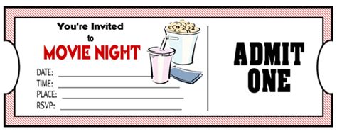 Printable Movie Ticket - ClipArt Best