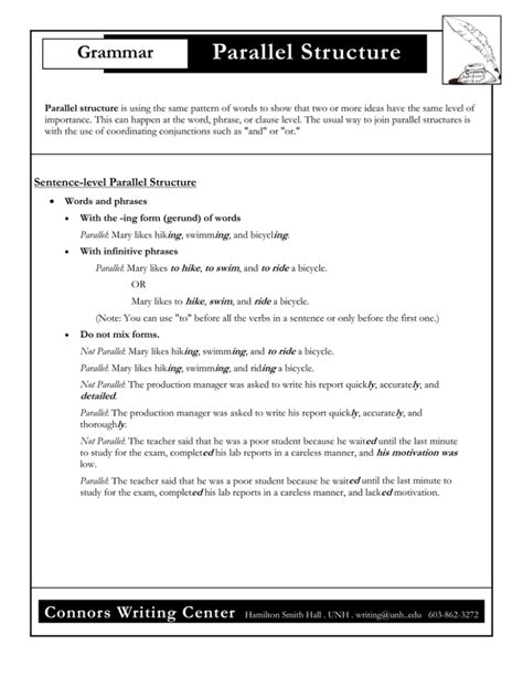 Parallel Structure Grammar