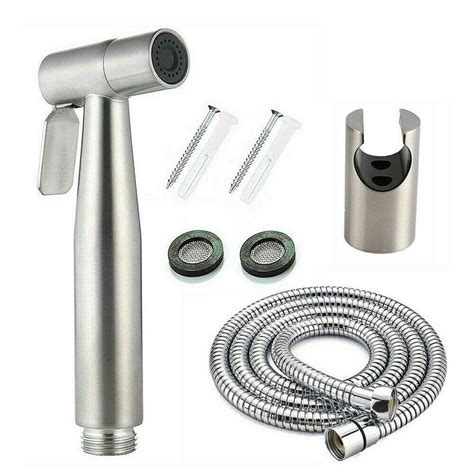 Toilet Bidet Stainless Steel Handheld Bathroom Sprayer Shower Head+ ...