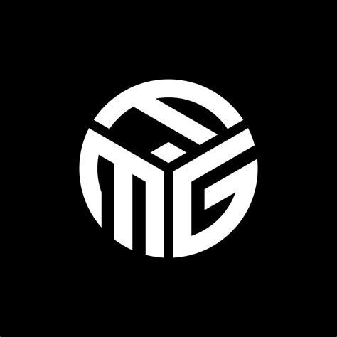 FMG letter logo design on black background. FMG creative initials letter logo concept. FMG ...