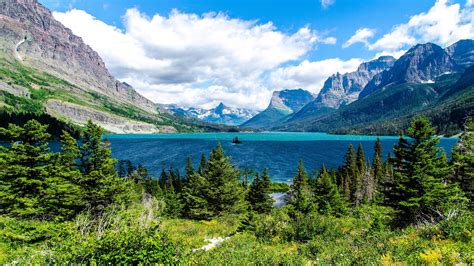 1920x1080 Saint Mary Lake Glacier National Park Laptop Full HD 1080P HD ...