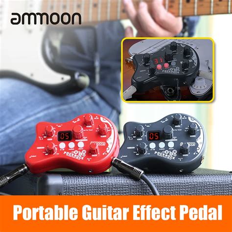 ammoon PockRock Guitar Effect Pedal Multi effects Processor 15 Effect Types 40 Drum Rhythms ...