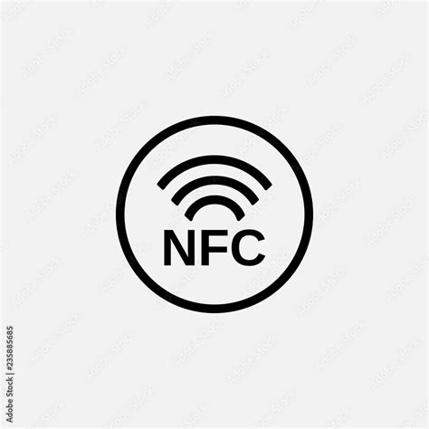 Nfc icon. Nfc symbol. Flat design. Stock - Vector illustration. Stock ...