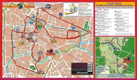 Padova sightseeing map