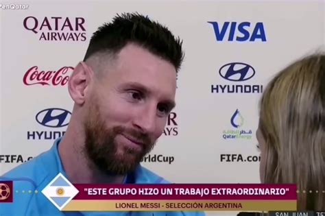 Lionel Messi gets emotional during viral World Cup interview