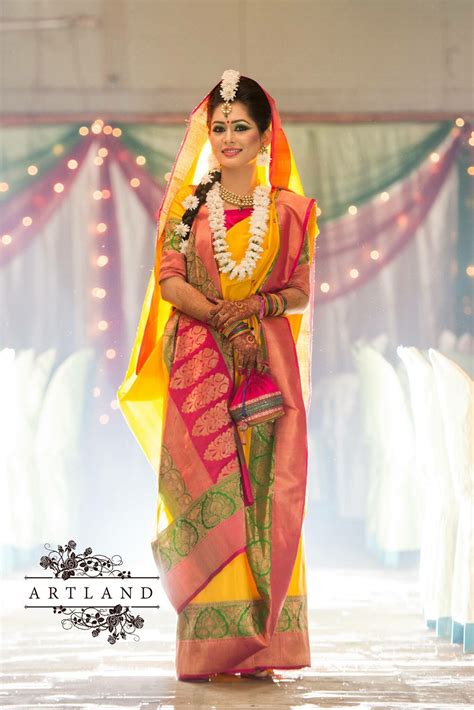 Bangladeshi bride in haldi | Bengali bride, Bridal dresses, Haldi ...