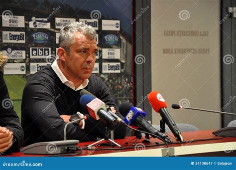 Football Coach at a Press Conference Editorial Photography - Image of ...