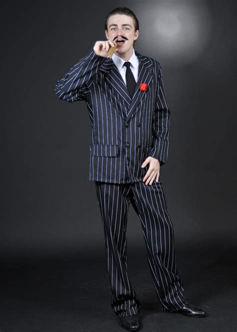 Mens Halloween Gomez Addams Style Costume Adult Gomez Addams Halloween ...