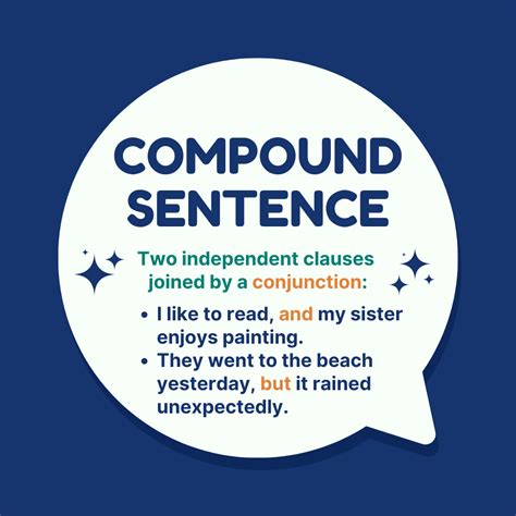 50 Compound Sentence Examples - Espresso English