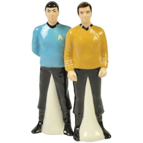 Mr. Spock and Capt. Kirk Magnetic Salt and Pepper Shakers - GeekAlerts