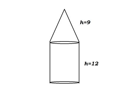 What is the name of this geometric shape - A Cylinder with a Cone Atop?