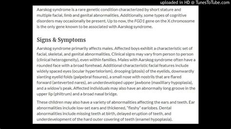 Aarskog syndrome, Aarskog-Scott syndrome, AAS, faciodigitogenital ...