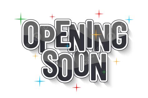 Opening Soon Text Lettering Banner, Opening, Soon, Banner PNG and Vector with Transparent ...