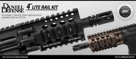 Airsoft Gobbo: New From Madbull: Licensed Daniel Defense 4" Lite Rail KIT