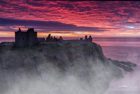 November Sunrise at Dunnottar Castle, Stonehaven | Natural landmarks ...