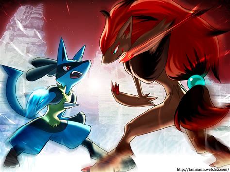 Lucario and Zoroark Battle | Pokemon, Pokemon zoroark, Zorua pokemon