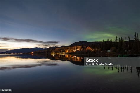 Aurora Borealis Seen In Northern Canada Yukon Territory Northern Lights ...